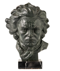 Bronze Bust of Beethoven Signed C. Andrea