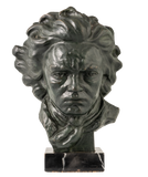 Bronze Bust of Beethoven Signed C. Andrea