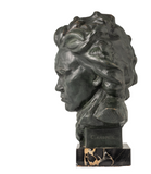 Bronze Bust of Beethoven Signed C. Andrea