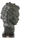 Bronze Bust of Beethoven Signed C. Andrea