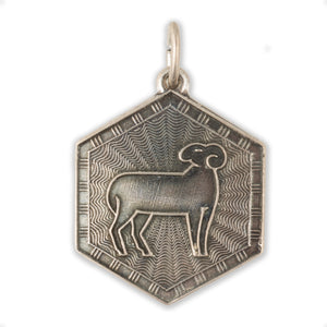 David Andersen Sterling Silver Zodiac Pendant or Charm Aries