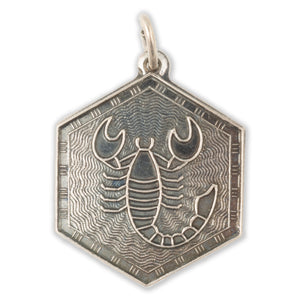 David Andersen Sterling Silver Zodiac Pendant or Charm Scorpio