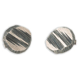 Karl Laine Brutalist 830h Silver Cufflinks, Finland