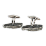 Karl Laine Brutalist 830h Silver Cufflinks, Finland