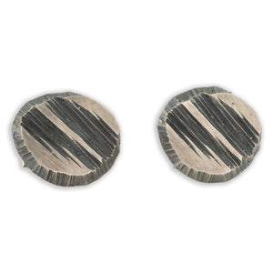 Karl Laine Brutalist 830h Silver Cufflinks, Finland